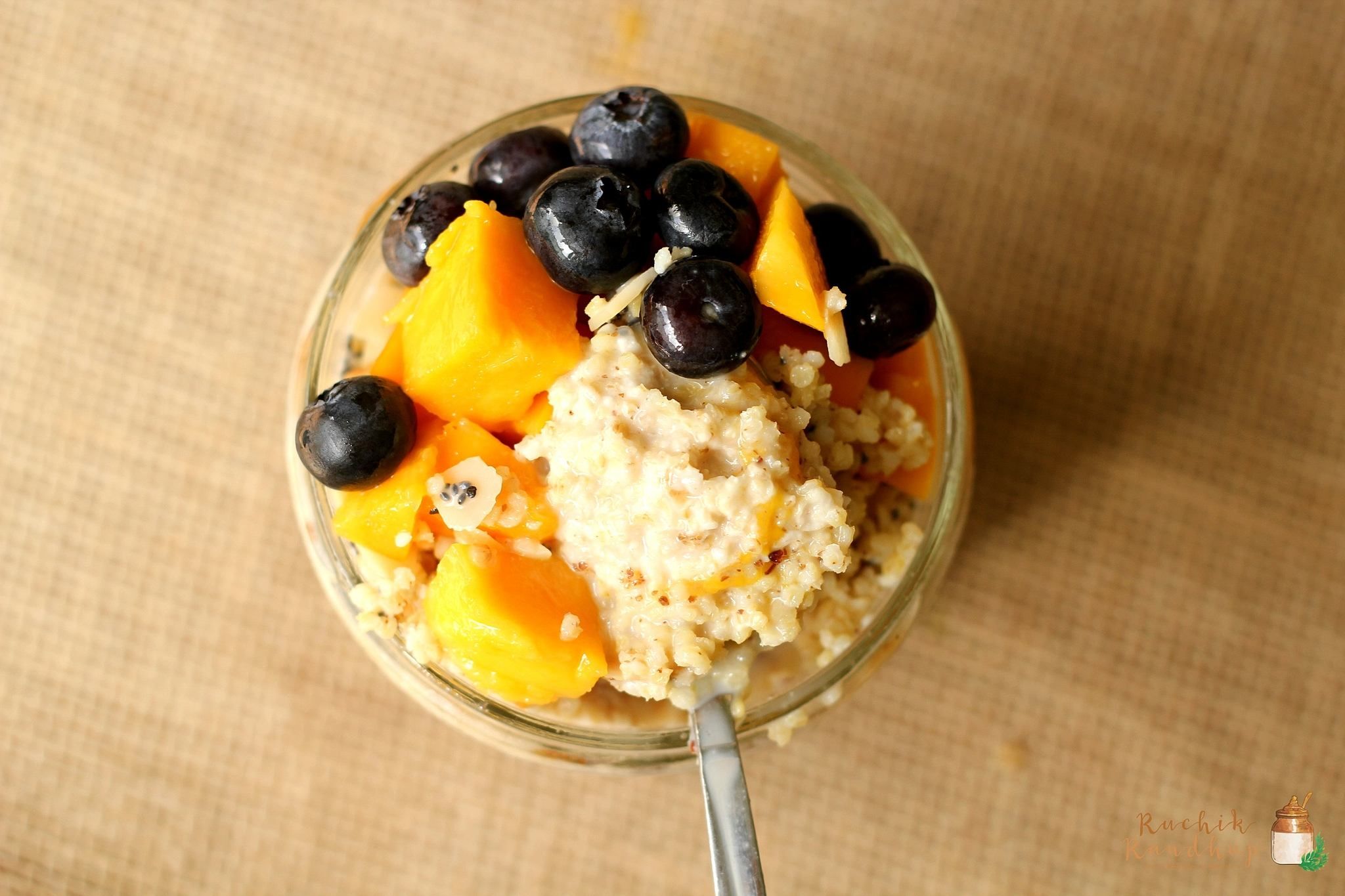 Mango & Millet Overnight Oats Ruchik Randhap