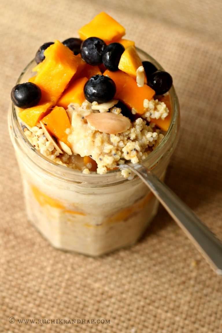 Mango & Millet Overnight Oats Ruchik Randhap