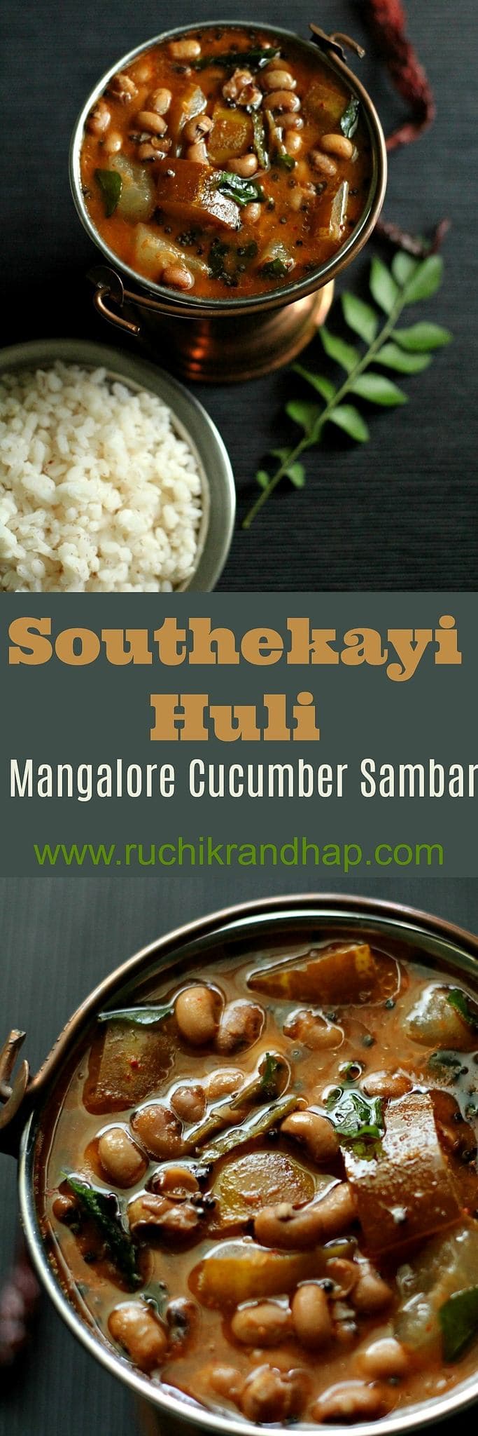 Southekayi Huli ~ Mangalorean Field Marrow Sambar - Ruchik Randhap
