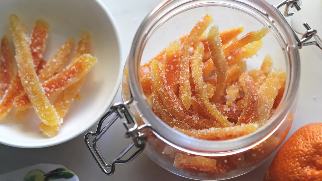 Candied Orange Peel + Video! - Ruchik Randhap