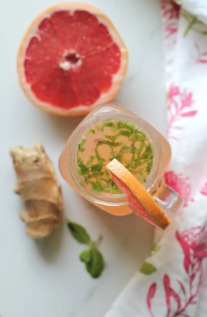 Grapefruit & Ginger Detox Drink Ruchik Randhap