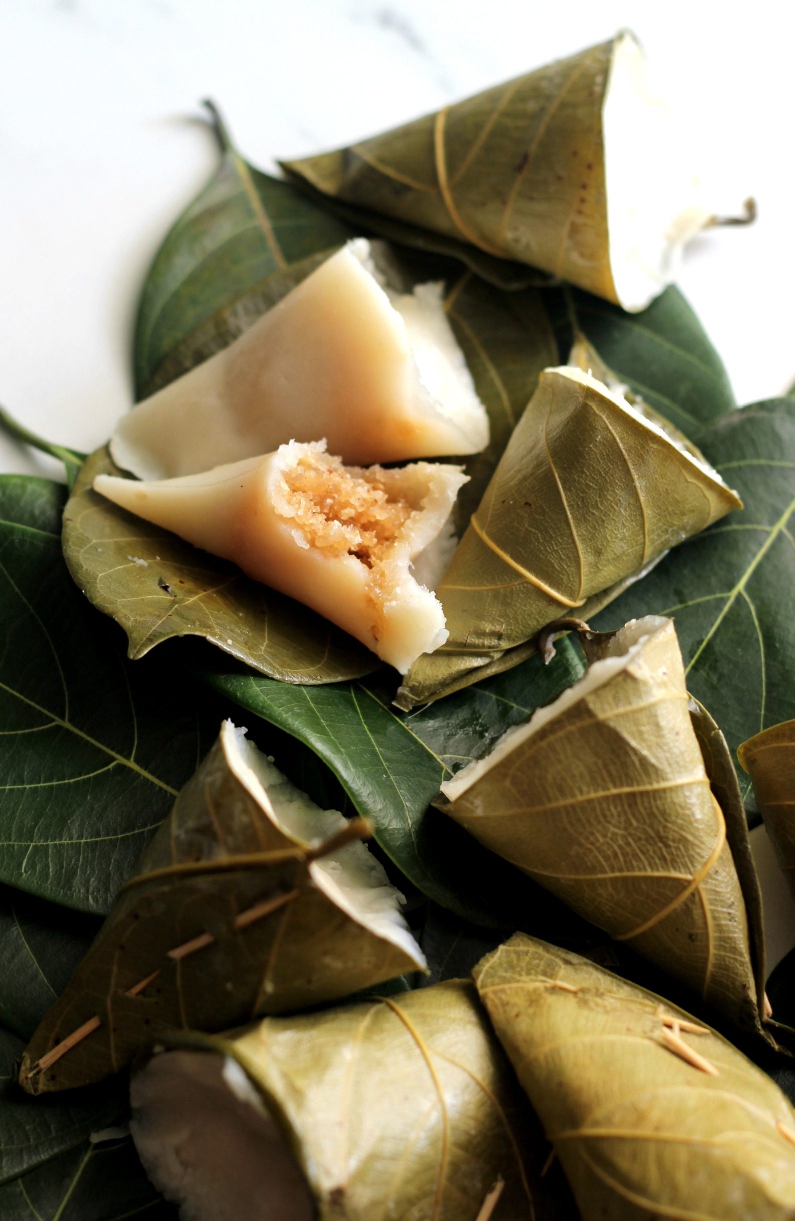 Idiyo - Sweet Rice Dumplings Steamed in Jackfruit Leaf Cones - GF